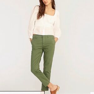 J crew green chino pants. Perfect condition